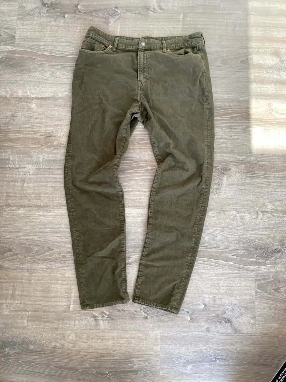 American Eagle Flex Real Good Olive Green Corduroy Pants Men's Size 36x34
